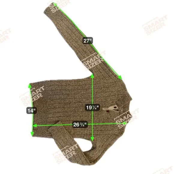 Vintage London Fog Outdoors Unlimited Chunky Sweater Sz M Tall Beige Wool Blend - Picture 7 of 7